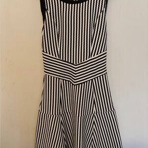 Black and White Striped Dress